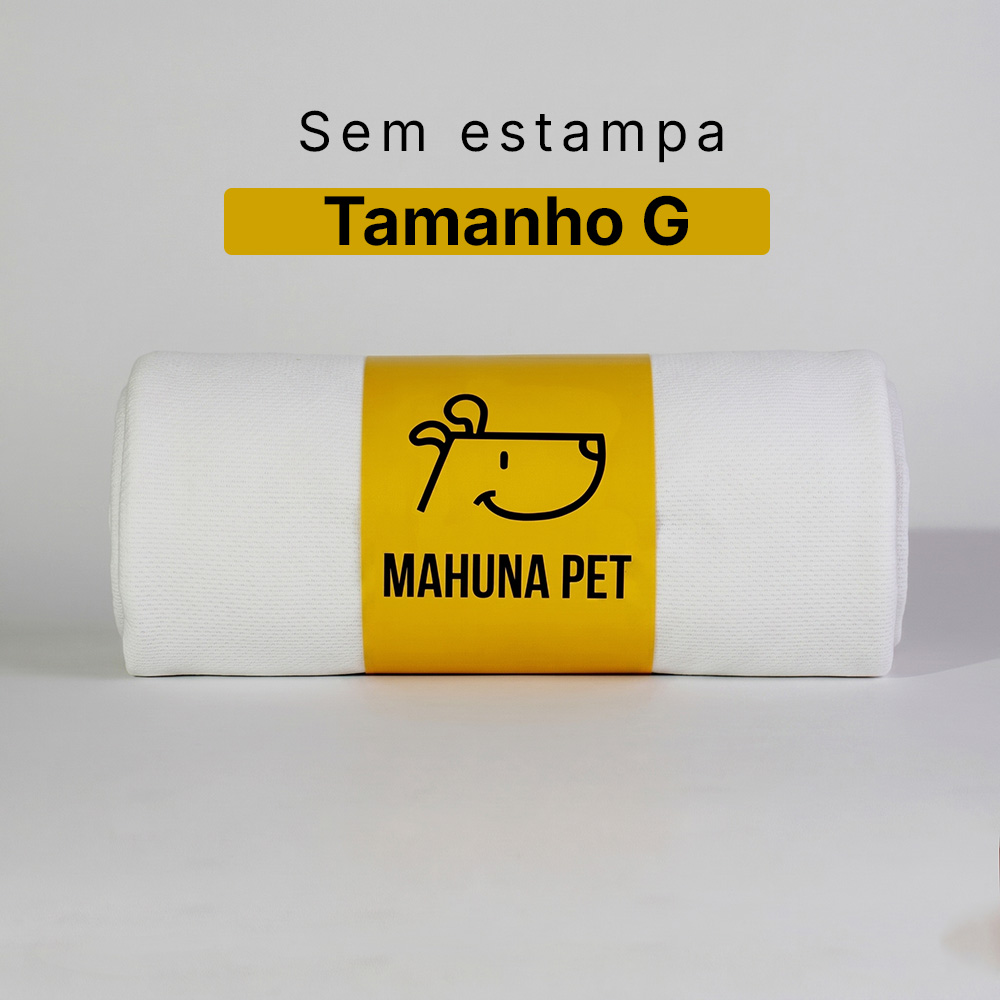 Tapete Higiênico Lavável - Sem Estampa Branco - G
