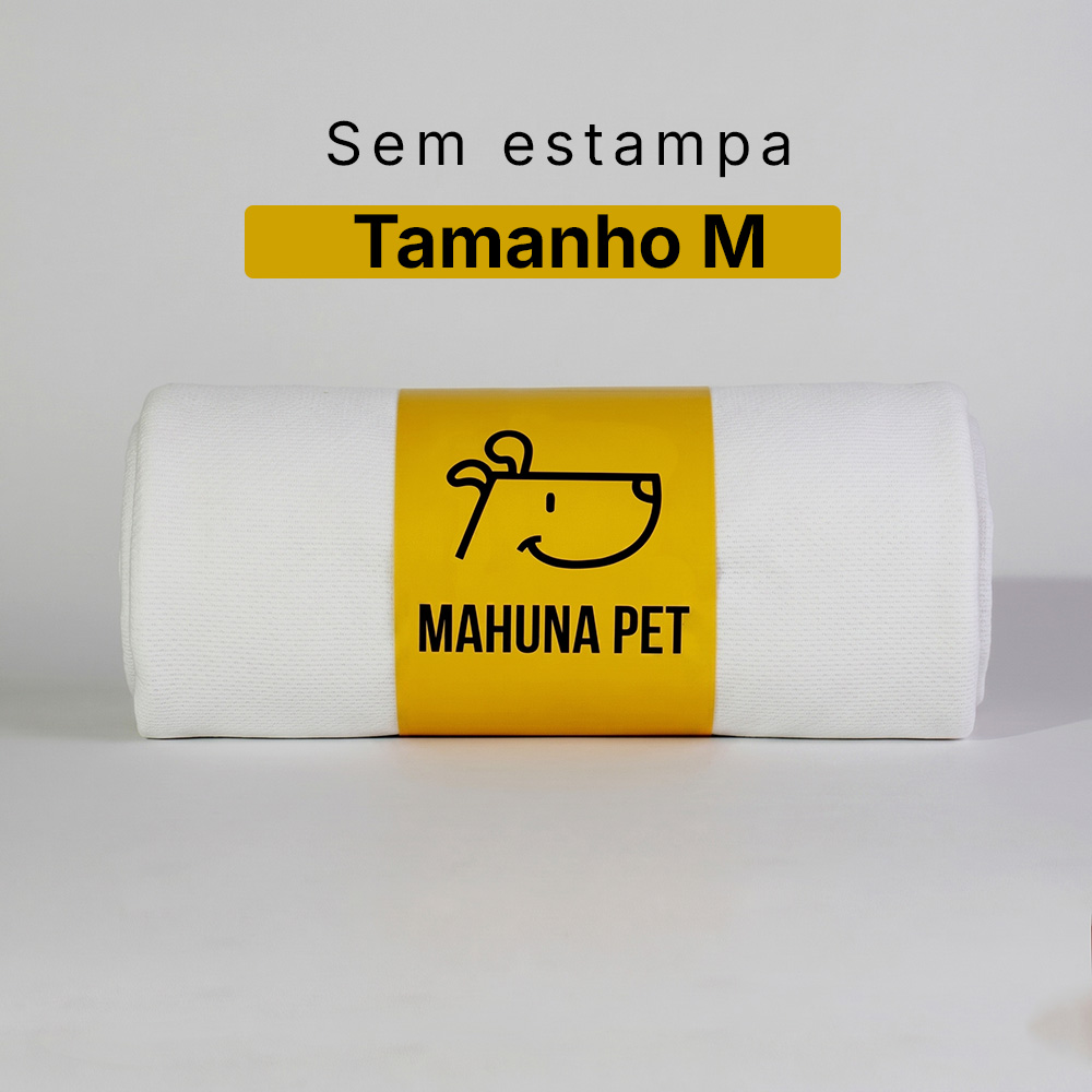 Tapete Higiênico Lavável - Sem Estampa Branco - M